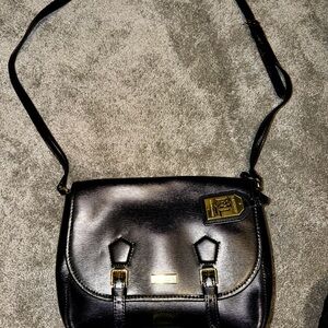 Polo by Ralph Lauren Black Crossbody Bag with Gold Accents